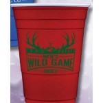 Custom Imprinted Red & Blue Soft Plastic Cups (16 Oz.)