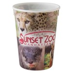 Temporary Unavailable - 12 Oz. Classic Smooth Walled Plastic Stadium Cup w/our RealColor Imprint with Logo