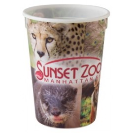 Temporary Unavailable - 12 Oz. Classic Smooth Walled Plastic Stadium Cup w/our RealColor Imprint with Logo