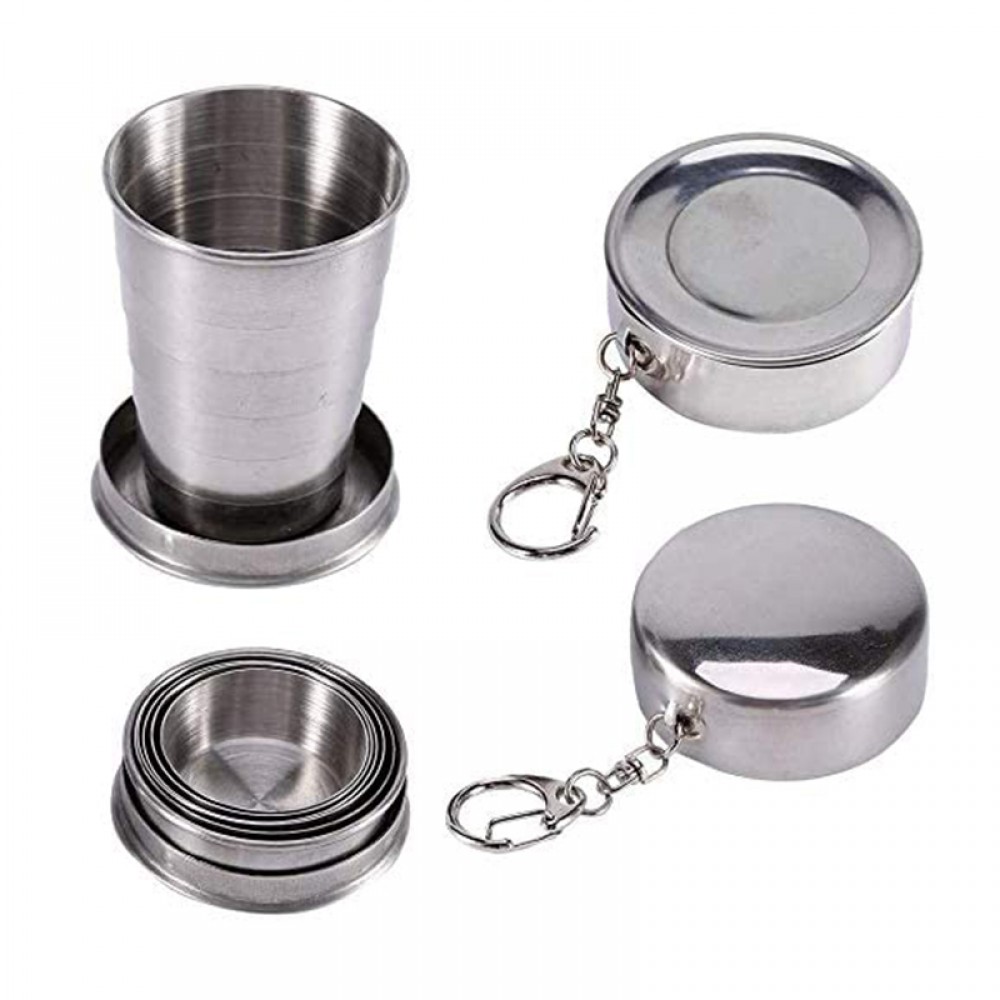 Stainless Steel Folding Cup with Logo