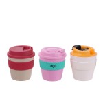 Customized Plastic Coffee Cup with Lid and Sleeve