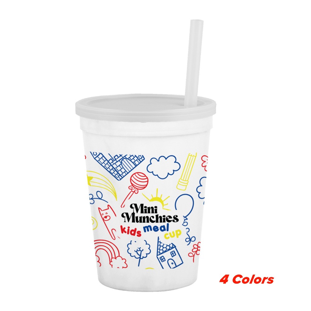 Custom 12 Oz. Smooth-Sided Sports Sipper Offset Printed
