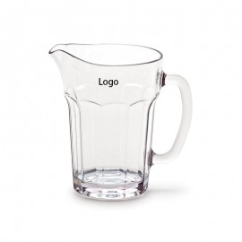Custom 1000ml Decagon Shape Clear Drinking Cups