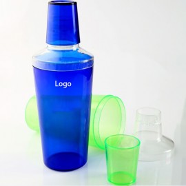 20oz Clear Cocktail Shaker with Logo