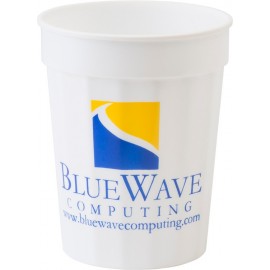 Logo Branded 17 oz. Fluted Stadium Plastic Cup
