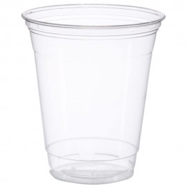 12-14 Oz. Clear Soft-Flex Plastic Disposable Cup with Logo