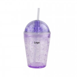 Personalized Double Wall Tumbler with Lid and Straw
