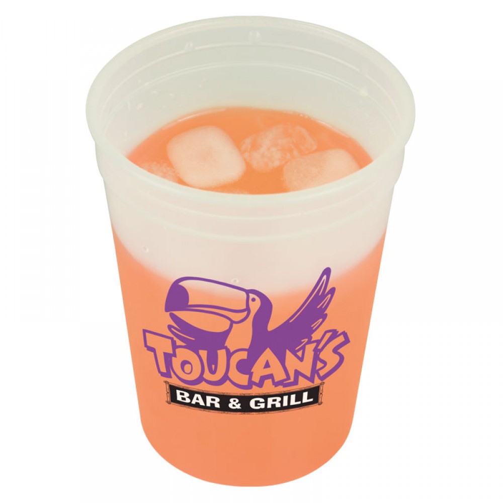 12 Oz. Cool Color Change Cup with Logo