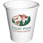 10 Oz. Full Color, Full Coverage, Single Wall Printed Cups Logo Printed