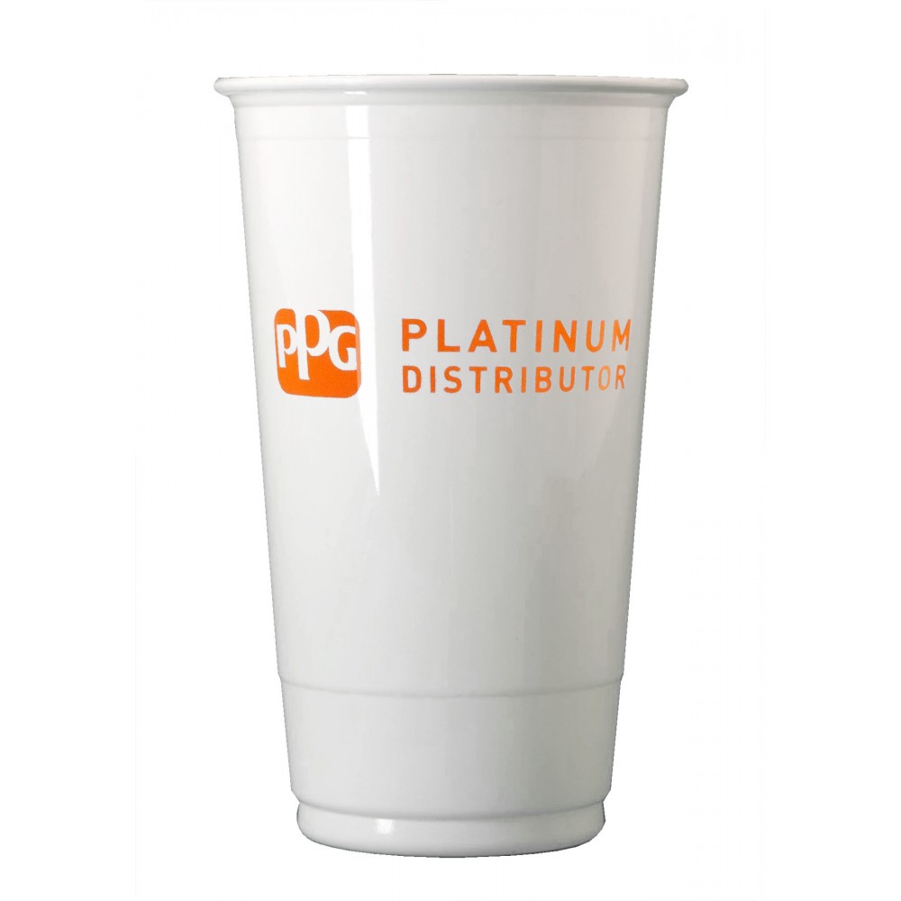 Custom Branded 20 Oz. Economy Plastic Cups - High Lines Custom Branded 20 Oz. Economy Plastic Cups - High Lines