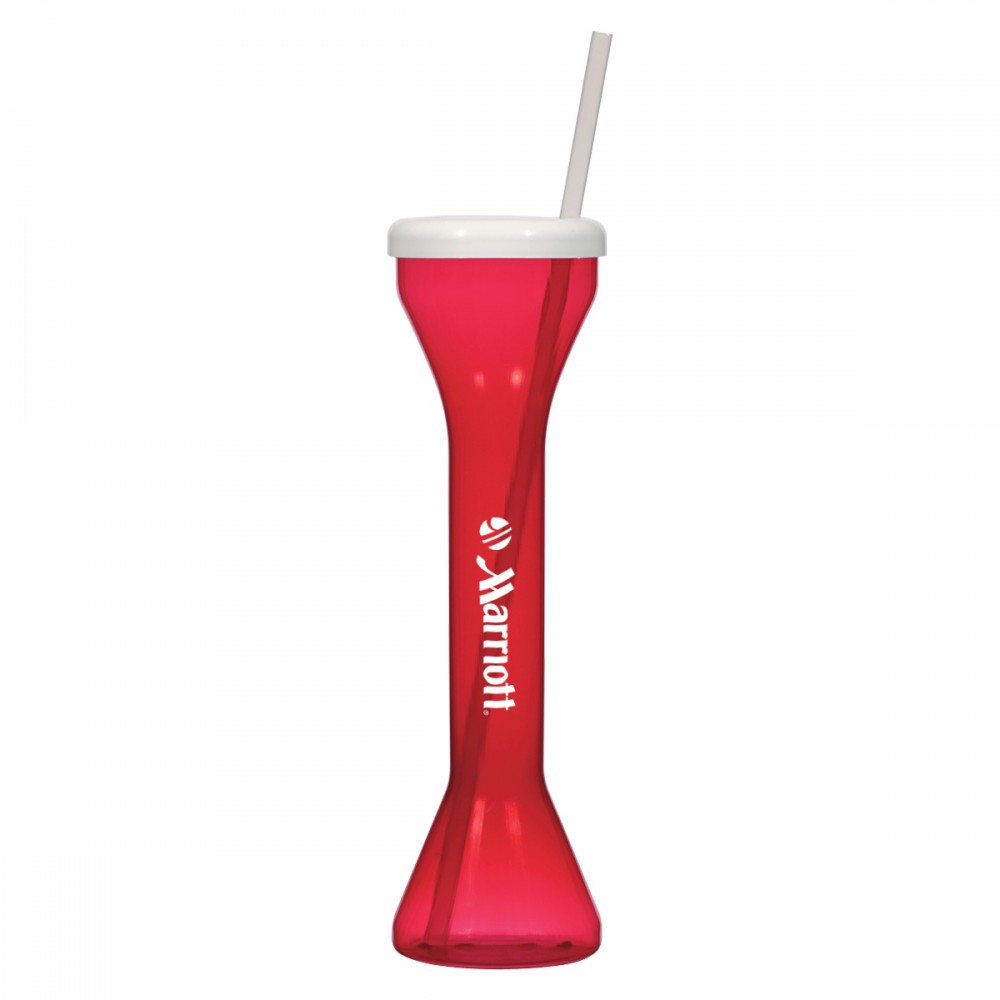 Custom Branded 18 Oz. Yard Cup With Straw Custom Branded 18 Oz. Yard Cup With Straw