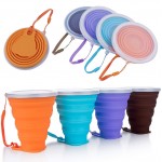 9.2oz Collapsible silicone trave cup Folding Camping Cup with Logo