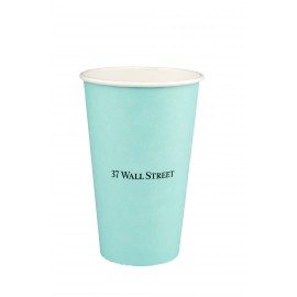 Logo Branded 20 Oz. Single Wall White Paper Cup-Full Wrap