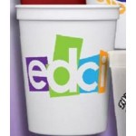 Logo Printed Multicolor Stadium Cups (16 Oz. Squat)