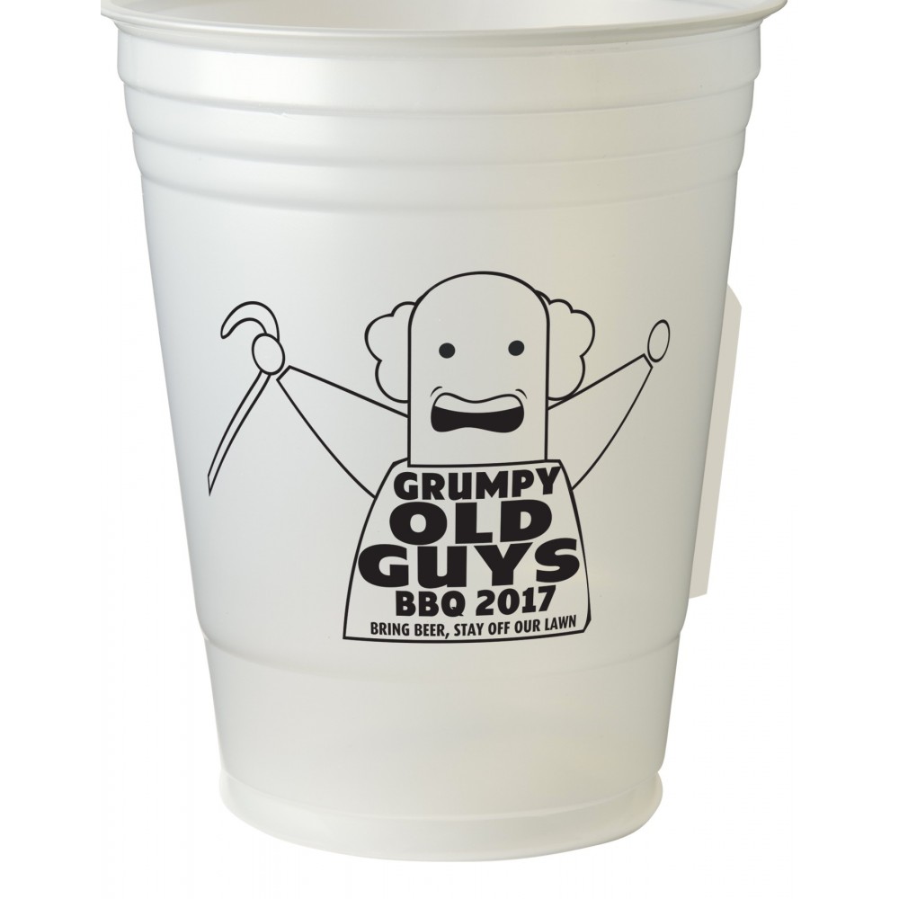 16 Oz. Thermoform Unbreakable Translucent Cup with Logo 16 Oz. Thermoform Unbreakable Translucent Cup with Logo