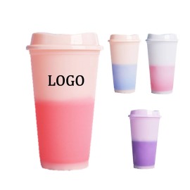16oz. Color Changing Stadium Cup With Lid with Logo