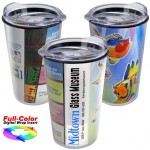 Customized 14 Oz. Transparent Tumbler w/Digital Insert