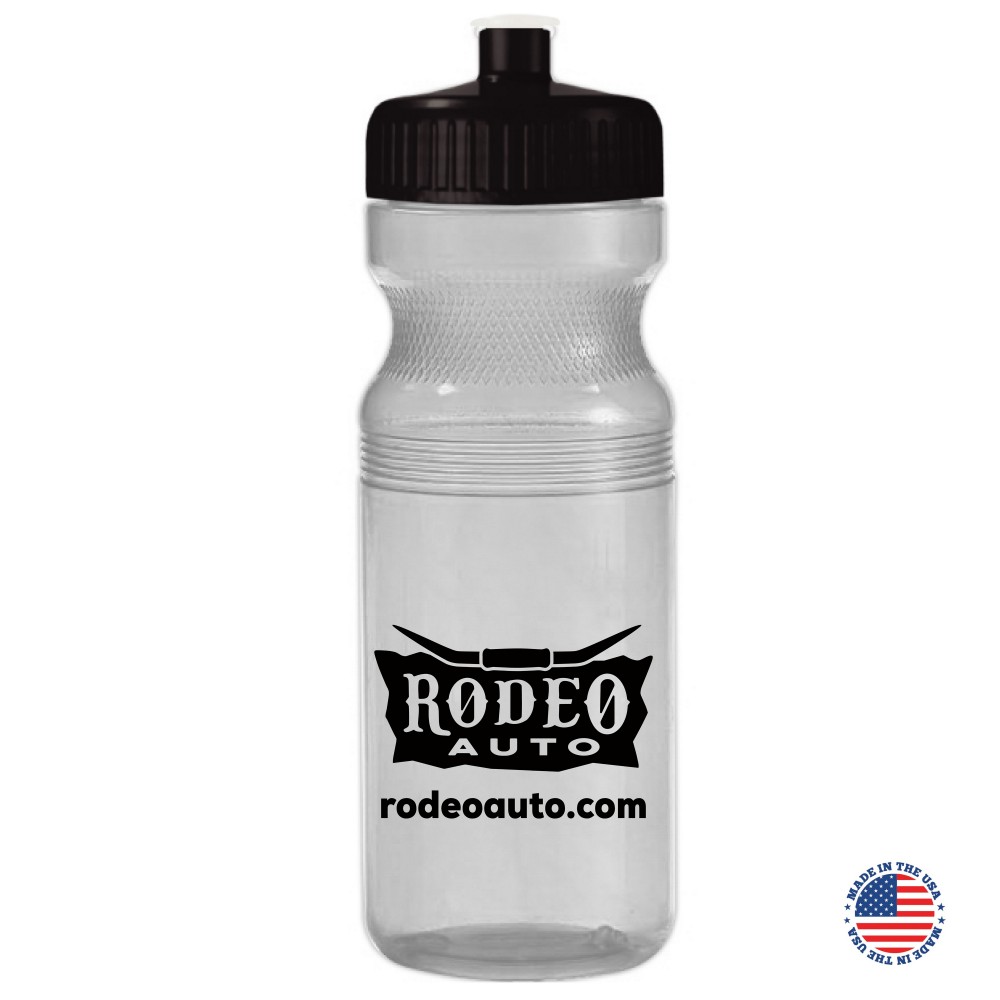 Custom Imprinted 20 Oz. Translucent Bike Bottle. Made in USA Custom Imprinted 20 Oz. Translucent Bike Bottle. Made in USA