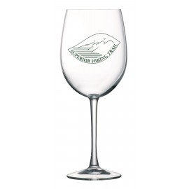 12 Ounce Allure Sheer Rim Tulip Wine Glass with Logo  12 Ounce Allure Sheer Rim Tulip Wine Glass with Logo
