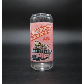 Logo Branded 20 oz. Can Glass - Digital Full Color Printed