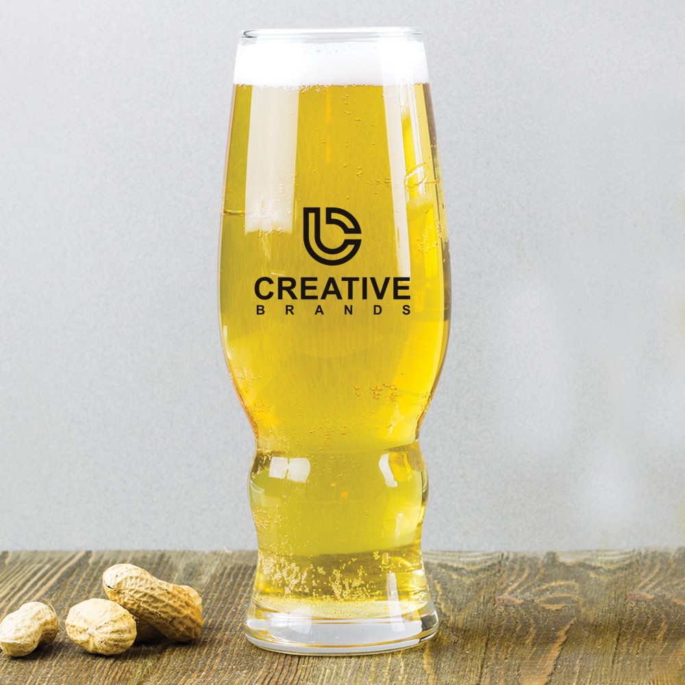 16 Oz. Medford Pilsner Glass w/Screen Printed Logo Custom Printed 16 Oz. Medford Pilsner Glass w/Screen Printed Logo Custom Printed