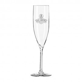 6oz. Domaine Champagne Flute with Logo