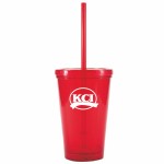 16 Oz. Bolero Double Wall Polypropylene Tumbler Custom Imprinted