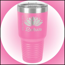 Logo Printed 30 oz Pink Stainless Steel Polar Camel Vacuum Insulated Tumbler