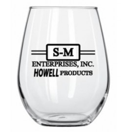 11.75 Ounce Stemless Wine Glass with Logo  11.75 Ounce Stemless Wine Glass with Logo