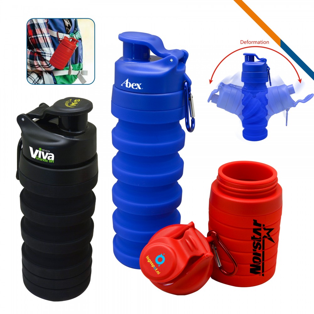Glacial Collapsible Bottle Custom Printed Glacial Collapsible Bottle Custom Printed