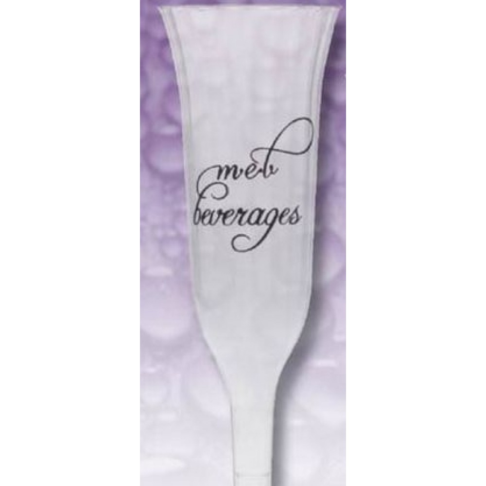 Hard Plastic Champagne Fluted Glass (5 Oz.) Logo Printed Hard Plastic Champagne Fluted Glass (5 Oz.) Logo Printed