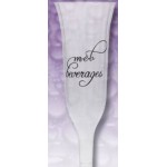 Hard Plastic Champagne Fluted Glass (5 Oz.) Logo Printed