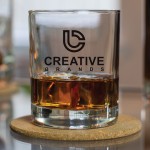 Custom Imprinted 10.25 Oz. Aristocrat Whiskey Glass w/Screen Printed Logo