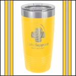 20 oz Yellow Stainless Steel Polar Camel Vacuum Insulated Tumbler Logo Printed