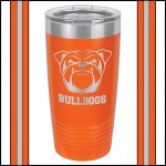 Custom Imprinted 20 oz Orange Stainless Steel Polar Camel Vacuum Insulated Tumbler