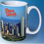 Logo Printed Full Color Mug White Inside (15 Oz.)