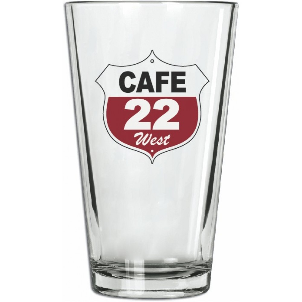 16 oz. Heat Treated Pint Glass with Logo