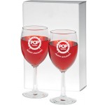 Personalized 8 Oz. Napa Valley Wine Glasses Gift Set