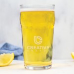 Custom Branded 16 Oz. Nonic Pint Glass w/Laser Engraved Logo