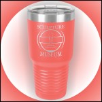 30 oz Coral Stainless Steel Polar Camel Vacuum Insulated Tumbler Logo Printed