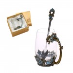 Promotional Creative Enamel Heat Resistant Glass Tea Cup Gift Box
