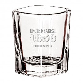 2oz. Square Shot Glass with Logo  2oz. Square Shot Glass with Logo