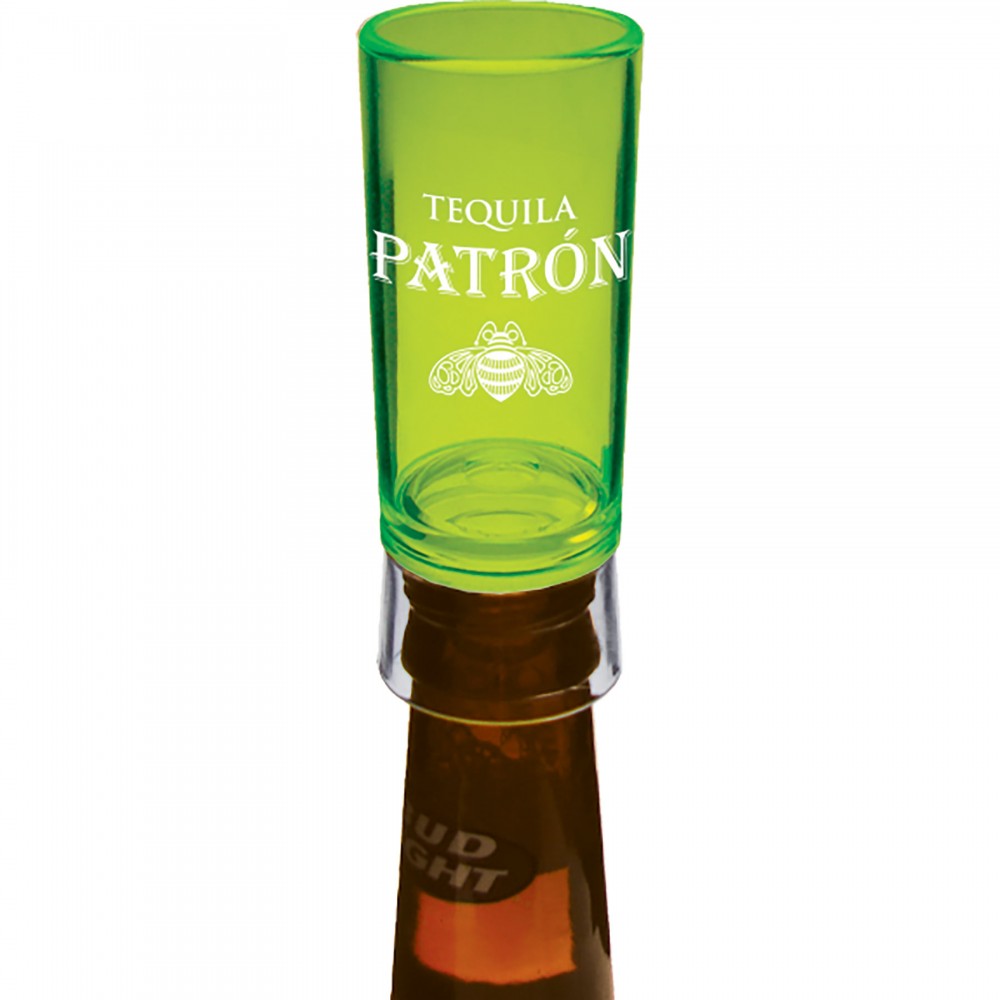 1.5 Oz. Bottle Top Shooter Glass with Logo 1.5 Oz. Bottle Top Shooter Glass with Logo