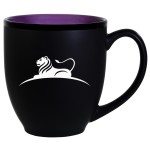 Custom Hilo Bistro Two-Tone Matte Mug: Purple (16 Oz.)
