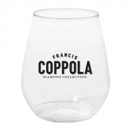 Logo Branded 18oz Plastic Stemless Wine Glass