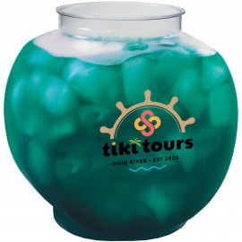 46 Oz. Blow-Molded PVC Plastic Fish Bowl with Logo  46 Oz. Blow-Molded PVC Plastic Fish Bowl with Logo