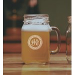 16 Oz. Drinking Jar with Logo