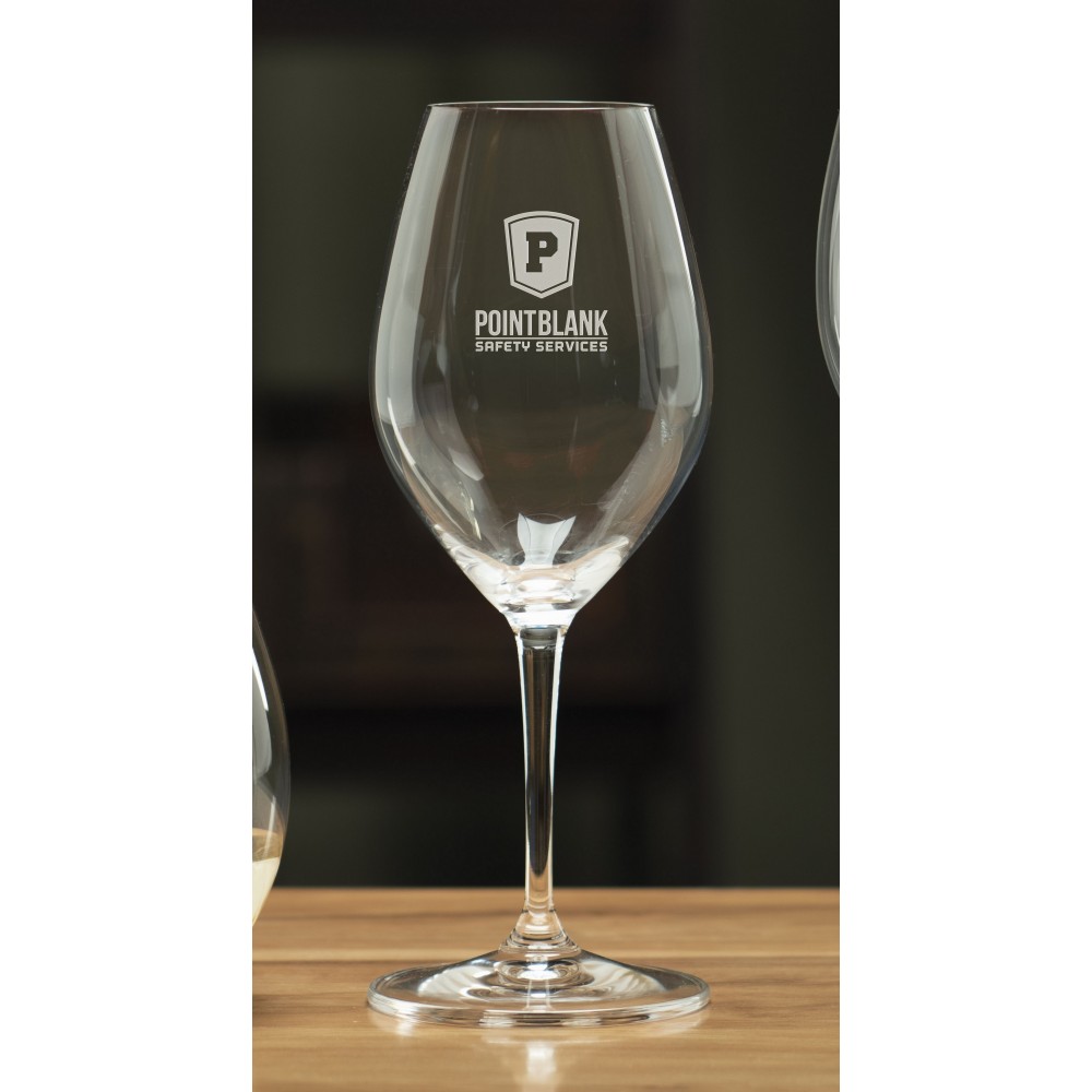 15 1/2 Oz. White Wine Friendly Glass (Set of 2) with Logo