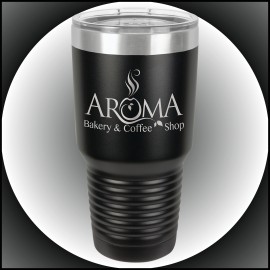 Logo Printed 30 oz Black Stainless Steel Polar Camel Vacuum Insulated Tumbler