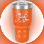 30 oz Orange Stainless Steel Polar Camel Vacuum Insulated Tumbler Custom Printed